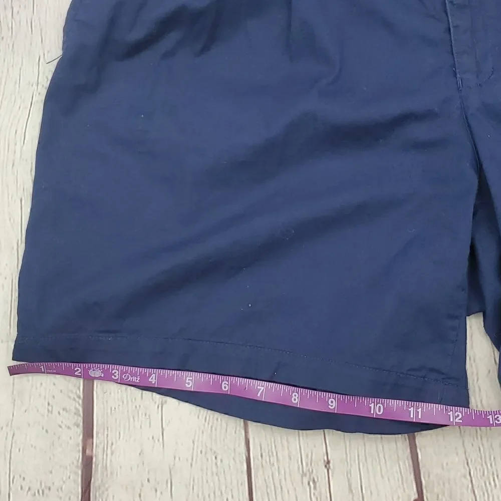 BangBang Relaxed Fit Pleated Shorts Navy Blue